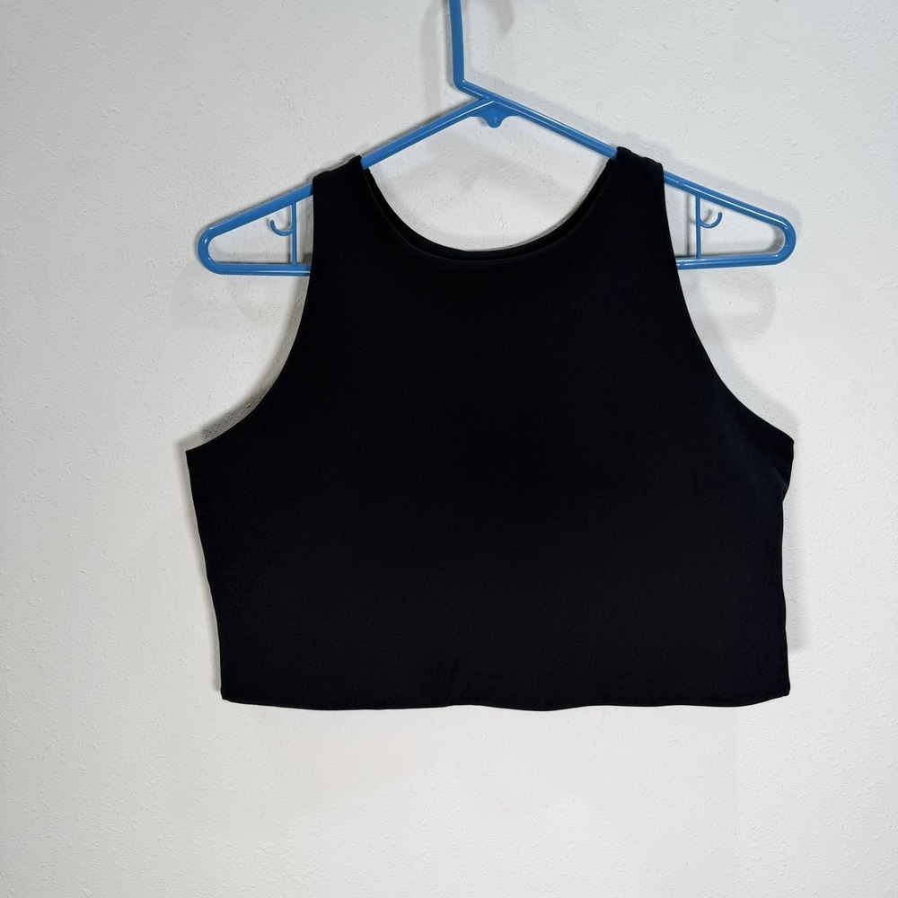 Girlfriend Collective Tank Sports Bra Womens Sz XXL Dylan Black Yoga Gym Active